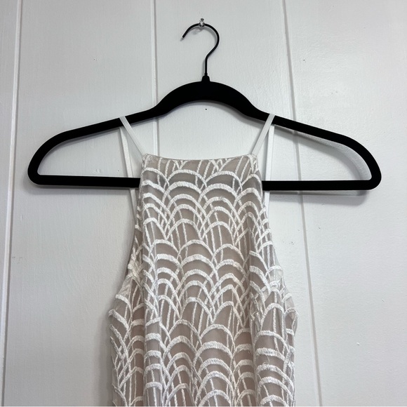 HOLD Stone Cold Fox Logan Crochet White Cream Lace Maxi Dress Bridal Sz 1 - Picture 4 of 11